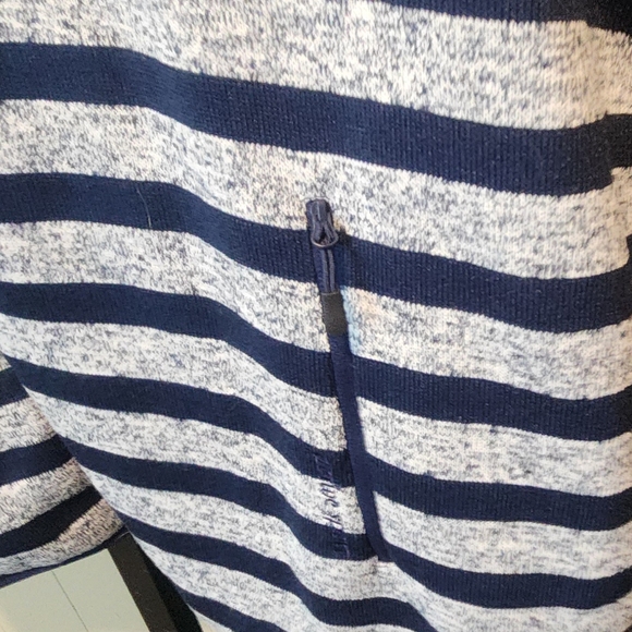 Ulla Popken Active Sport Striped Polyester Zip Jacket - Picture 8 of 13